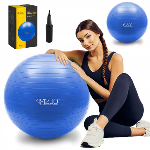 Фитбол  4FIZJO 65cm Anti-Burst 4FJ0030 Blue - фото №2